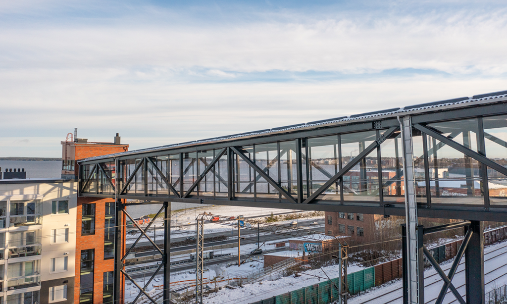 Santalahden ylikäytäväsilta verkko