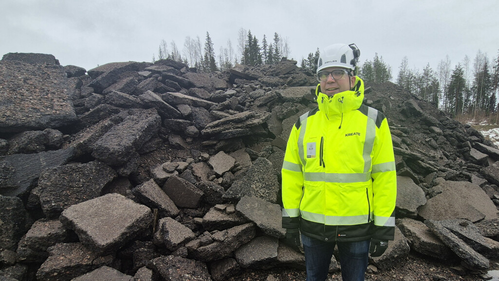 Jussi Sivén työskentelee Kreaten kiertotalousyksikössä.