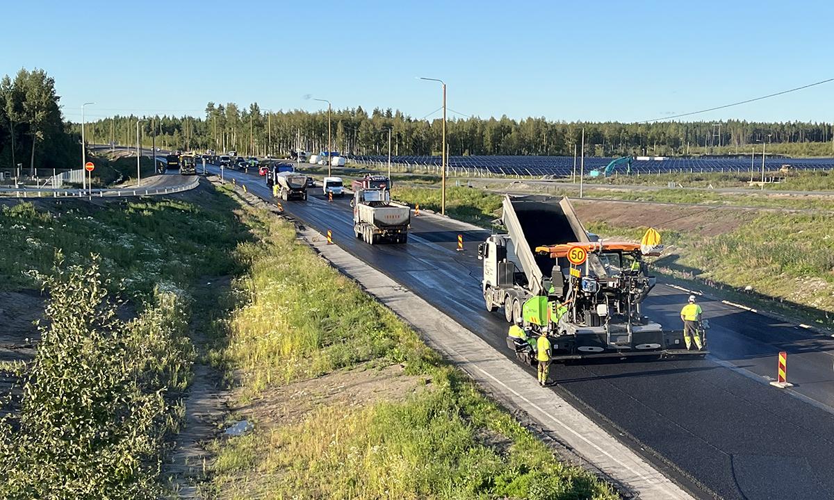 Vt 19 Seinäjoki - Lapua -hankkeessa parannettiin valtatietä mm. Atrian kohdalla Seinäjoella.
