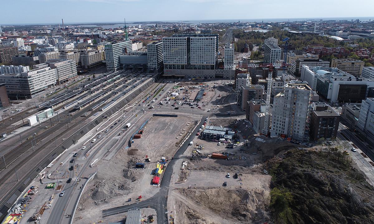 Kreate rakentaa Ratapihakortteleita Helsingin Pasilaan.